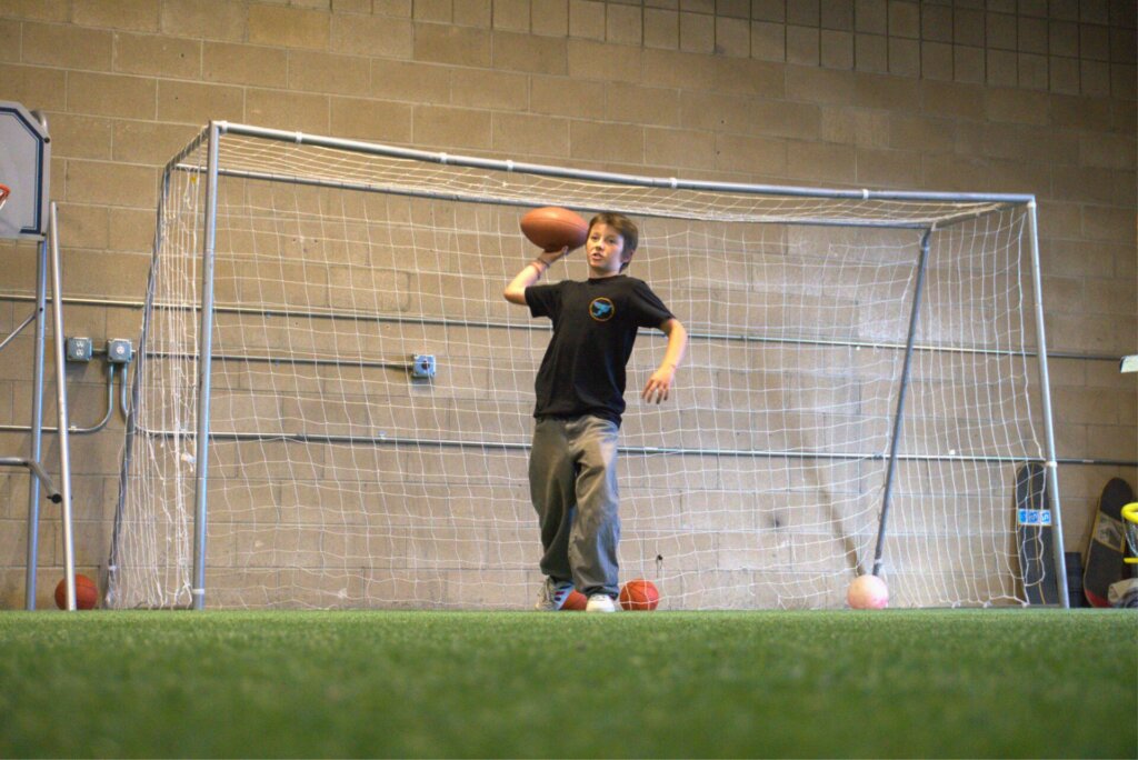 Student Throwing Gym